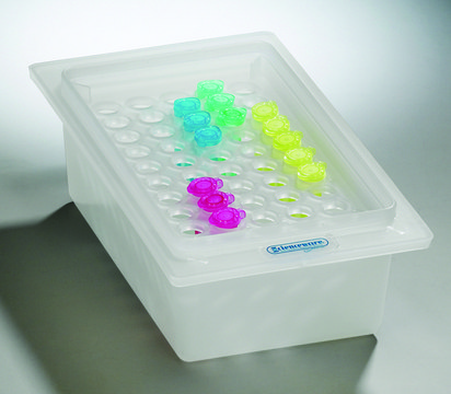 Scienceware&#174; autoclavable microsample tube rack Holds 50 x 12&nbsp;mm tubes