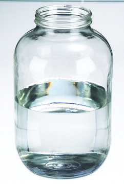 Wheaton wide-mouth bottle without cap, wide-mouth amber soda-lime glass bottle, capacity (4,000&#160;mL)