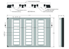 Grace Bio-Labs ProPlate® microarray system tray set size 8 wells, with stainless steel spring clips