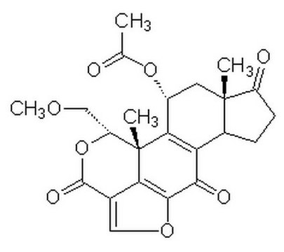 渥曼青霉素 InSolution, &#8805;95%, fungal metabolite that acts as a selective, cell-permeable and irreversible inhibitor of phosphatidylinositol 3-kinase (PI 3-kinase)