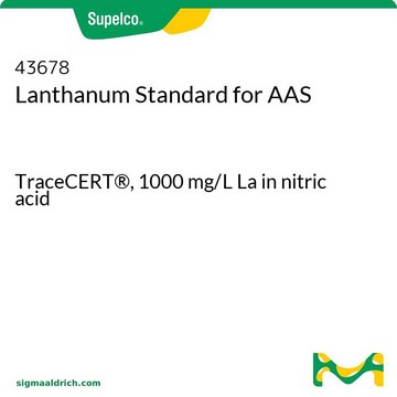 镧AAS标准液 TraceCERT&#174;, 1000&#160;mg/L La in nitric acid