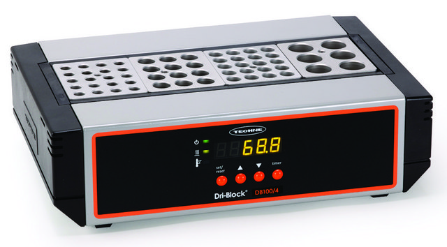 Techne&#174; digital Dri-Block&#174; heaters 4 block, max. temp. 100 °C, AC/DC input 115 V AC, US plug