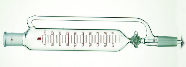 Synthware&#8482; pressure equalizing addition funnel 125 mL, joint: ST/NS 14/20, stopcock: glass