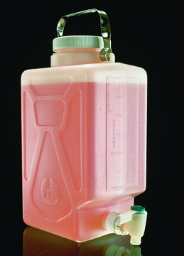 Nalgene&#174; fluorinated carboys with spigot capacity 20&#160;L (5&#160;gal)