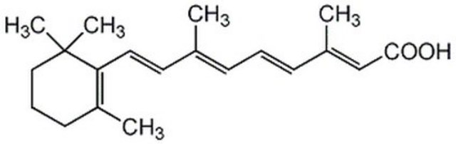 trans-Retinoic Acid Potent modulator of growth and differentiation. Inhibits melanocyte adhesion, motility, and growth.