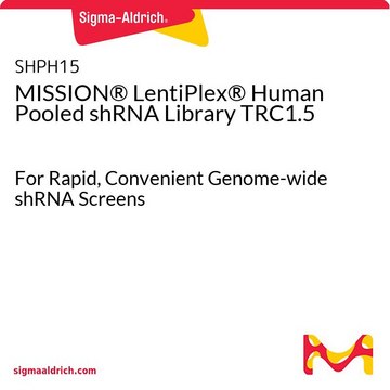 MISSION&#174; LentiPlex&#174; 人混合shRNA库TRC1.5 For Rapid, Convenient Genome-wide shRNA Screens