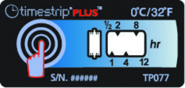 Timestrip Plus&#8482; 0 °C温度指示标签