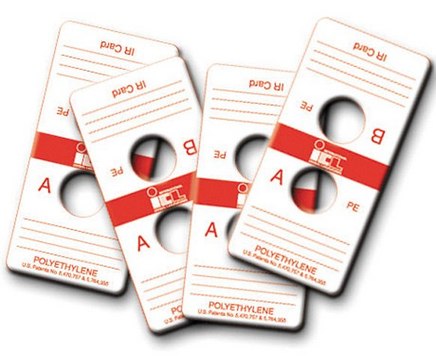 Disposable polyethylene IR sample cards Two substrate aperatures