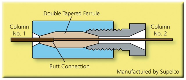 Capillary Column Butt Connector body only (ferrules not included)