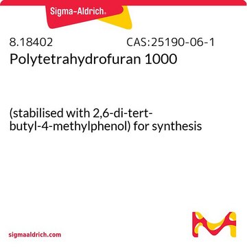 Polytetrahydrofuran 1000 (stabilised with 2,6-di-tert-butyl-4-methylphenol) for synthesis