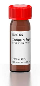 Insulin from porcine pancreas powder, &#8805;27&#160;USP units/mg