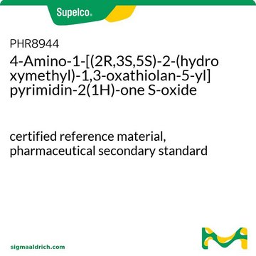 4-Amino-1-[(2R,3S,5S)-2-(hydroxymethyl)-1,3-oxathiolan-5-yl]pyrimidin-2(1H)-one S-oxide certified reference material, pharmaceutical secondary standard