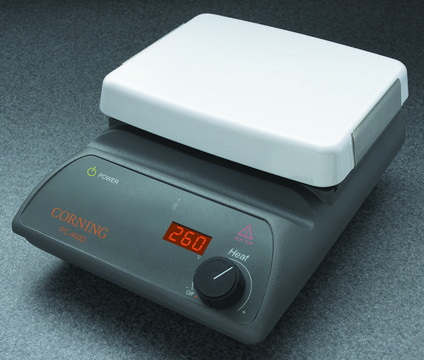 Corning&#174; hotplate with digital display AC/DC input 120 V AC, US 3-pin plug, L × W 10&#160;nL × 10&#160;in.