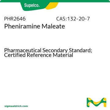 Pheniramine Maleate Pharmaceutical Secondary Standard; Certified Reference Material