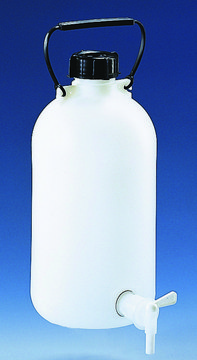 BRAND&#174; aspirator bottle high-density polyethylene, narrow neck, size 10&#160;L