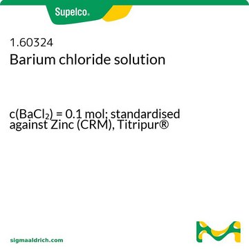 Barium chloride solution c(BaCl2) = 0.1 mol; standardised against Zinc (CRM), Titripur®