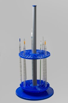 Scienceware&#174; rotary pipette stand holds up to 94 pipettes and swivels for easy access