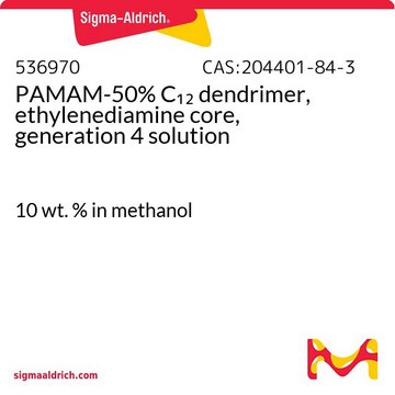 PAMAM-50% C12 dendrimer, ethylenediamine core, generation 4 solution 10&#160;wt. % in methanol