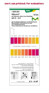 pH指示条 pH 0-2.5 non-bleeding, colorimetric, pH range 0-2.5, MQuant&#174;