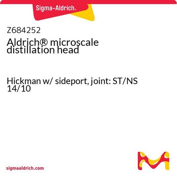 Aldrich&#174; microscale distillation head Hickman w/ sideport, joint: ST/NS 14/10