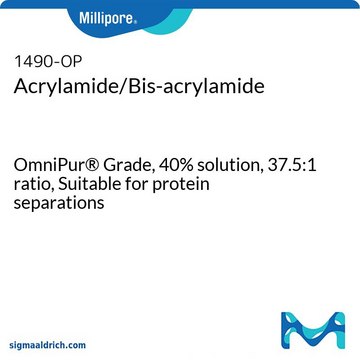 Acrylamide/Bis-acrylamide OmniPur&#174; Grade, 40% solution, 37.5:1 ratio, Suitable for protein separations