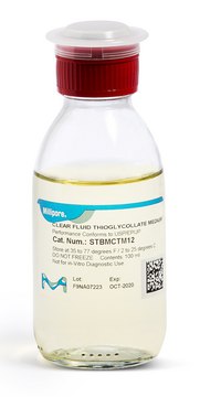 Clear Fluid Thioglycollate Medium double packed of, ready-to-use, bottle volume 100&#160;mL , filling Volume