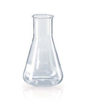 BRAND&#174; Erlenmeyer flask with beaded rim and graduation, wide mouth volume 25&#160;mL