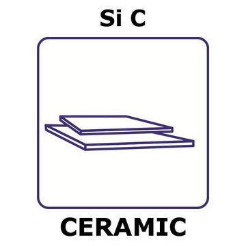 Silicon carbide - reaction bonded sheet, thickness 5&#160;mm, size 50 × 50&#160;mm