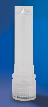 Screw cap tube self-standing, size 2.0&#160;mL, clear, pkg of 8x500caps/cs, sterile