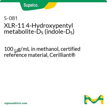 XLR-11 4-Hydroxypentyl metabolite-D5 (indole-D5) 100&#160;&#956;g/mL in methanol, certified reference material, Cerilliant&#174;