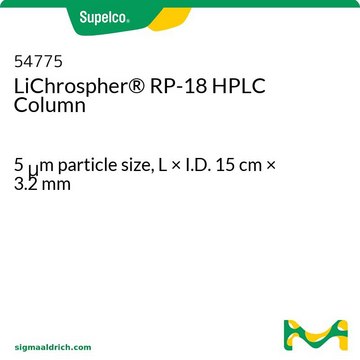 LiChrospher&#174; RP-18 HPLC 色谱柱 5&#160;&#956;m particle size, L × I.D. 15&#160;cm × 3.2&#160;mm