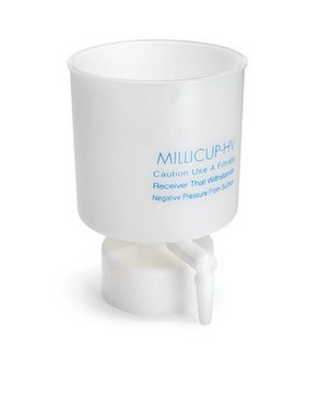 Millicup-HV，0.45 &#181;m，PVDF，非无菌 Non sterile Universal bottletop vacuum filter with Hydrophilic PVDF Durapore membrane.