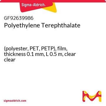 Polyethylene Terephthalate (polyester, PET, PETP), film, thickness 0.1&#160;mm, L 0.5&#160;m, clear clear