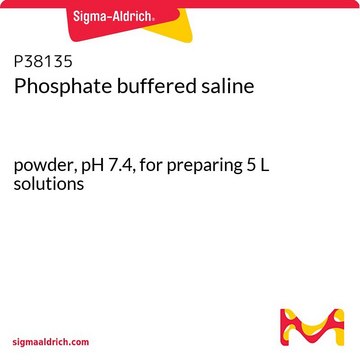 Phosphate buffered saline powder, pH 7.4, for preparing 5&nbsp;L solutions