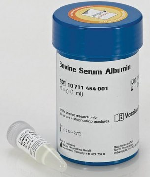 Bovine Serum Albumin blood typing: suitable, Endonuclease, Exonuclease, Rnases, Proteinases free