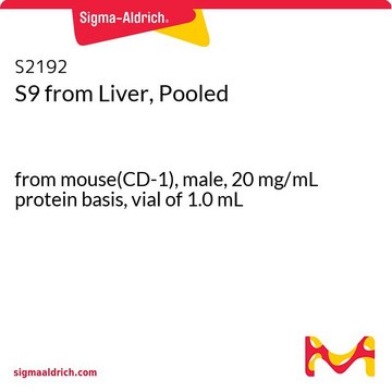 S9 from Liver, Pooled from mouse(CD-1), male, 20 mg/mL protein basis, vial of 1.0&#160;mL