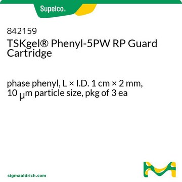 TSK-GEL&#174; 反相 HPLC 凝胶保护柱柱芯 phase phenyl, L × I.D. 1&#160;cm × 2&#160;mm, 10&#160;&#956;m particle size, pkg of 3&#160;ea