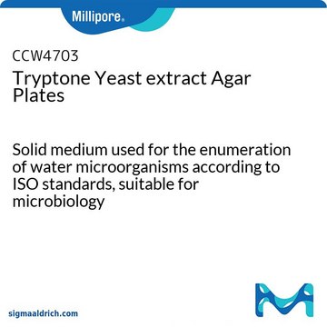 Tryptone Yeast extract Agar Plates Solid medium used for the enumeration of water microorganisms according to ISO standards, suitable for microbiology