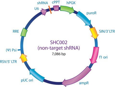 MISSION&#174; pLKO.1-puro Non-Mammalian shRNA Control Transduction Particles Targets no known mammalian genes