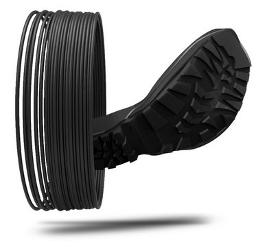 Flexability TPE-HP flexible3D printing filament black hole, diam. 1.75&#160;mm