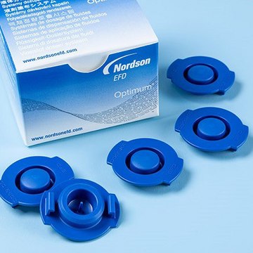 End caps for cartridges 3 mL, blue, 50/box