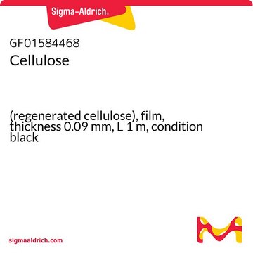Cellulose (regenerated cellulose), film, thickness 0.09 mm, L 1 m, condition black