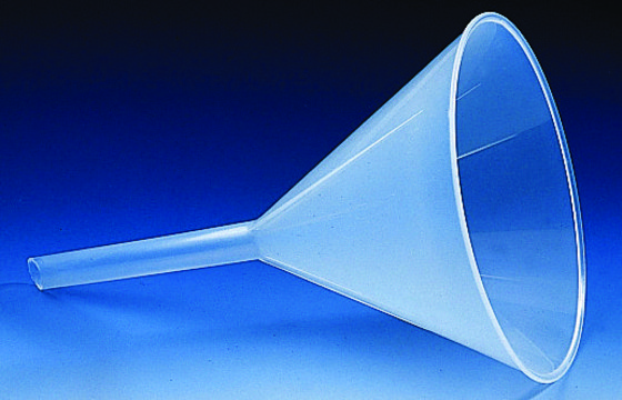 BRAND&#174; funnel with internal fluting diam. 45&#160;mm, stem diam. × L 5&#160;mm × 44&#160;mm