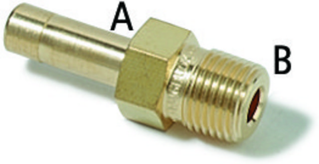 Swagelok&#174; Pipe Adapter Swagelok&#174; 4-TA-1-2, brass, for 1/4 in. tube, 1/8 in. male NPT