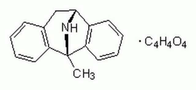 (+)-MK 801马来酸盐 A highly potent, selective, and non-competitive NMDA receptor antagonist that acts by binding to a site located within the NMDA-associated ion channel, thus preventing Ca2+ flux.