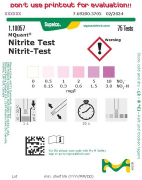 Nitrite Test colorimetric, 0.5-10&#160;mg/L (NO2-), MQuant&#174;