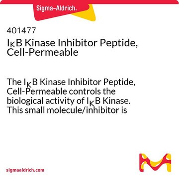 I&#954;B Kinase Inhibitor Peptide, Cell-Permeable The I&#954;B Kinase Inhibitor Peptide, Cell-Permeable controls the biological activity of I&#954;B Kinase. This small molecule/inhibitor is primarily used for Inflammation/Immunology applications.