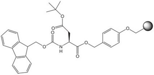 Fmoc-Asp(OtBu)-Wang resin LL (100-200 mesh) Novabiochem&#174;