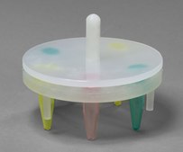 SP Bel-Art® Round Microcentrifuge Floating Bubble Rack with Hold-Down Disk to hold, 20 x 1.5ml Tubes