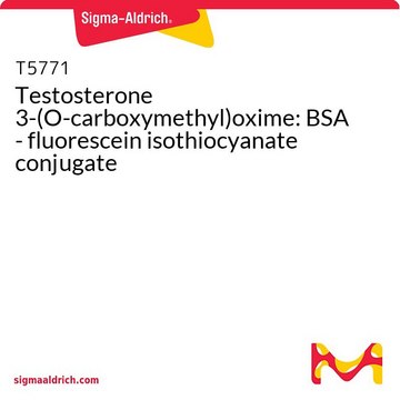 Testosterone 3-(O-carboxymethyl)oxime: BSA - fluorescein isothiocyanate conjugate